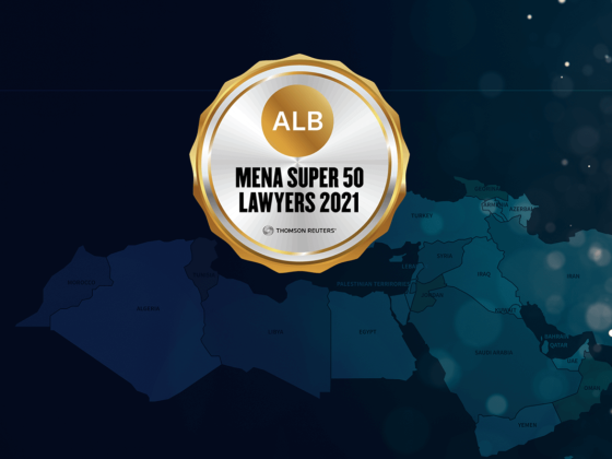 Mohamed Hashish is named among “Thomson Reuters ALB’s MENA Super 50 Lawyers”.