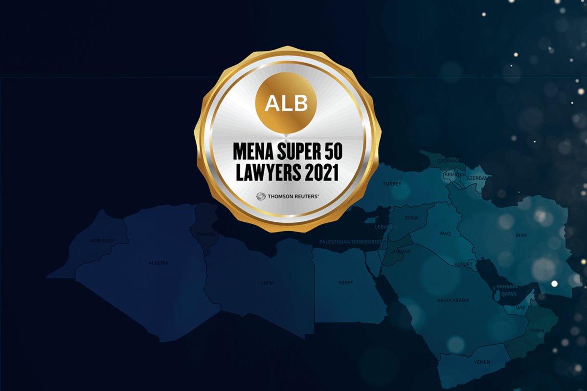 Mohamed Hashish is named among “Thomson Reuters ALB’s MENA Super 50 Lawyers”.